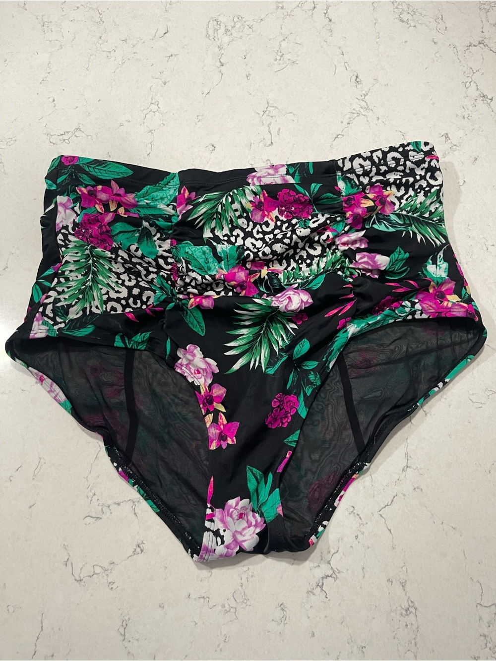Plus sized TORRID High-Waist Floral Bikini Bottoms